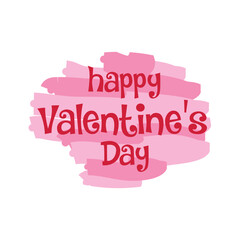 Happy Valentine's Day colorful graphic design.