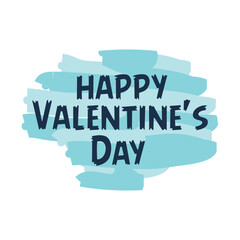 Happy Valentine's Day colorful graphic.