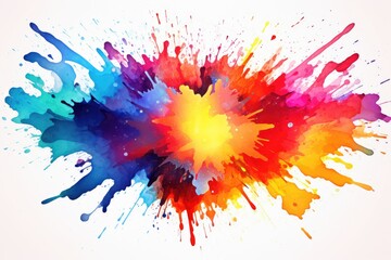 Kaleidoscopic Burst of Creative Splashes: Abstract Color Symphony - Generative AI
