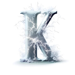 Lightning Alphabet, lightning font, thunder font, realistic fonts, realistic alphabet letter Z