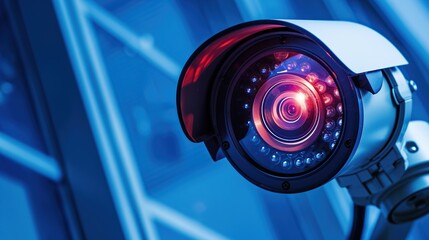 Fototapeta na wymiar CCTV cameras are installed for monitoring