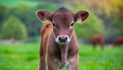 Beautiful calf back ground green color blur