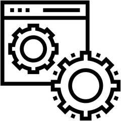 Web Setting Vector Icon