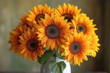 Fototapeta premium sunflowers in a vase