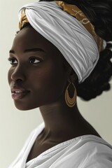 attractive young african woman