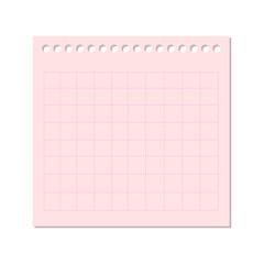 Square Grid Spiral Notebook Page Icon