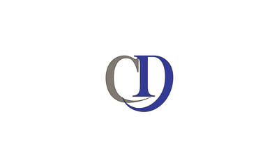Fototapeta premium CD, DC, D, C Abstract Letters Logo Monogram
