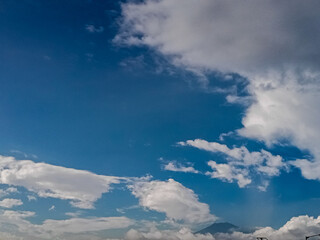 twilight sky. Sunset sky and clouds. Colorful sky at dusk time background
