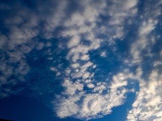 twilight sky. Sunset sky and clouds. Colorful sky at dusk time background