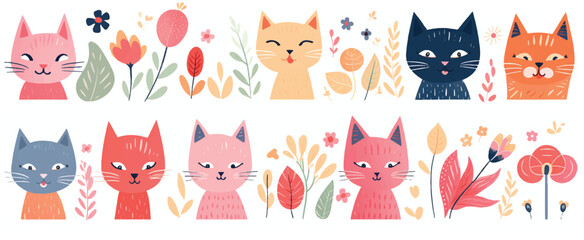 Imagine Cute spring collection of cute cards with cat