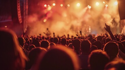 Crowd of people at a music concert