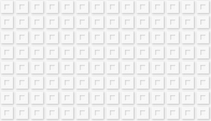 Square abstract white background. Modern minimalist square geometric background