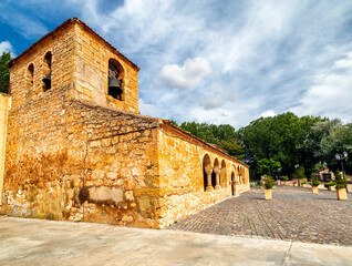 Obraz premium St. Maria's church in Peñalba de San Esteban de Gormaz. Soria. Spain. Europe.