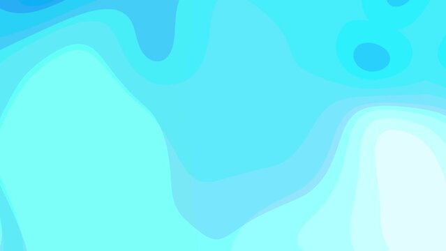 4K Abstract background. Blue wave animation. Posterize texture, seamless loop