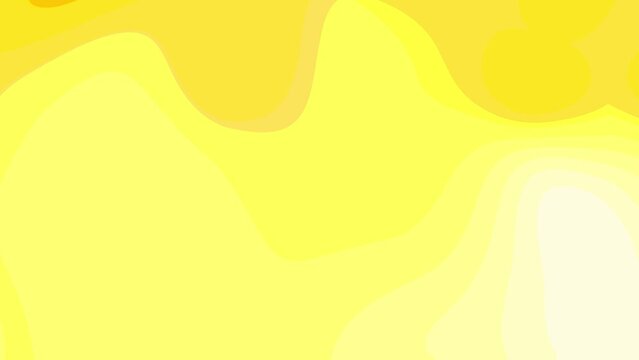 4K Abstract background. Yellow wave animation. Posterize texture, seamless loop
