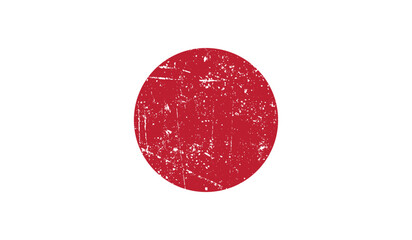 Japan country flag, Retro Style Vibes on Rusty Texture 