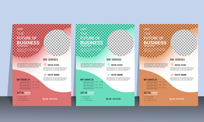 Elegant and stylish business flyer design template - obrazy, fototapety, plakaty