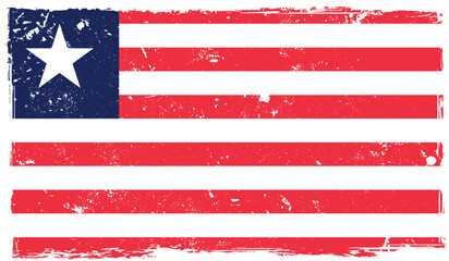 Liberia country flag grunge Template PNG Effects 