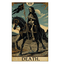 Fototapeta na wymiar Vintage Tarot Card The Death