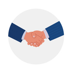 Gesture Male handshake, cooperation, deal, conclusion of an agreement
