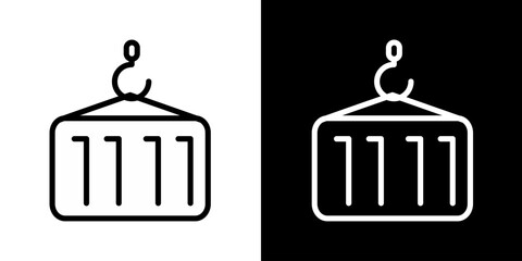 Delivery icon. Sales icon. Online shop icon. Black icon. Icon set. Black line icon.