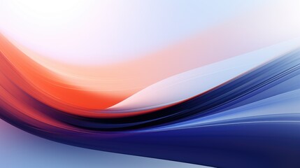 Fototapeta premium abstract background with smooth wavy lines. Generative AI