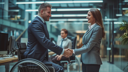 people in a wheelchair