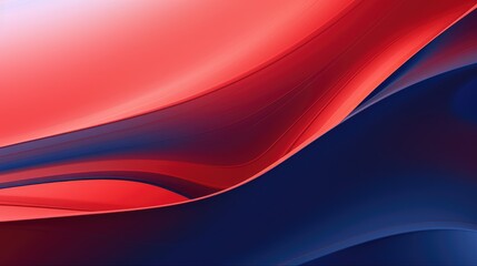 Naklejka premium abstract background with smooth wavy lines. Generative AI