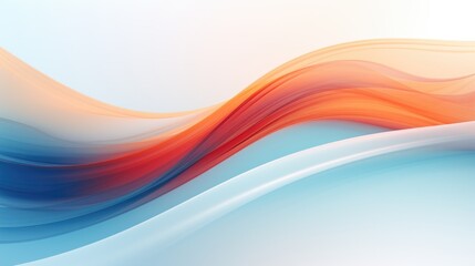 abstract background with smooth wavy lines. Generative AI