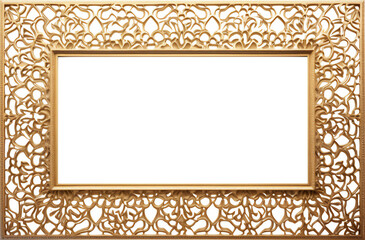 golden frame with ornament