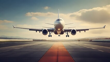 Obraz premium airplane on the ground