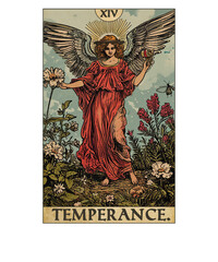 Vintage Tarot Card The Temperance