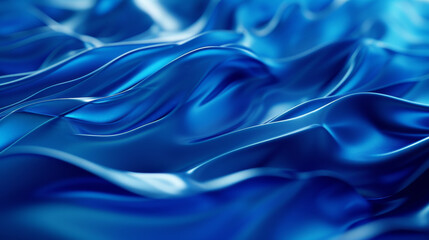 Obraz premium An abstract blue blue wave abstract background wallpaper.