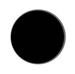 A huge black dot on white space