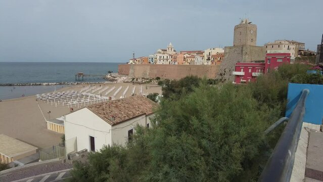 Scenic sight in Termoli, beautiful coastal town in the Province of Campobasso, Molise, Italy.