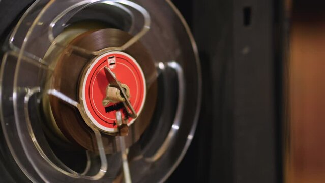 Vintage Reel to Reel Tape Recorder Cinematic 