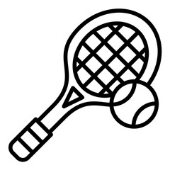 Tennis racket Icon