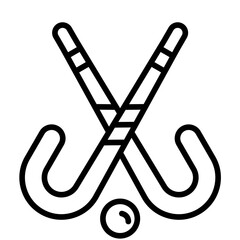 Hockey stick Icon - obrazy, fototapety, plakaty