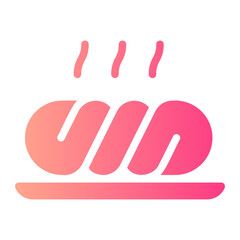 twisted doughnut gradient icon