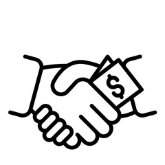 Bribe Handshake Icon