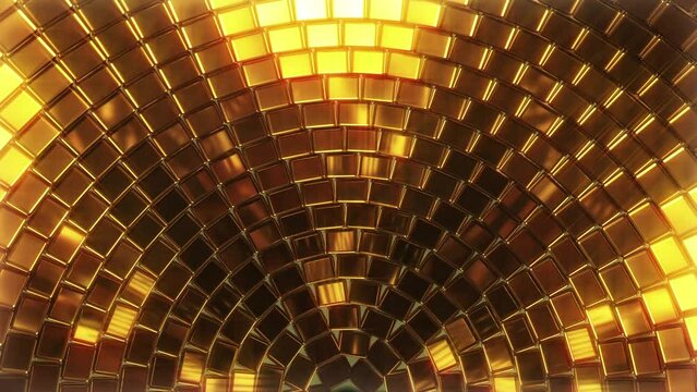 Abstract animated illustration luxury gold background