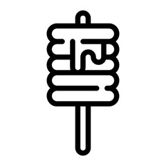 tteok kochi line icon