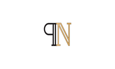  PN, NP , P , N , Abstract Letters Logo Monogram
