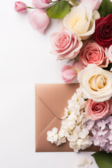 Obraz na płótnie Canvas Spring flowers background. Valentine's day. Mother's Day. International Women's Day card