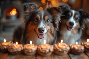 border collie dog, dogs birthday party