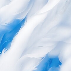 Fototapeta na wymiar Stylish White and Blue Soft Feathers Background