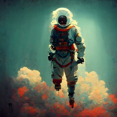 Astronaut Floating in space