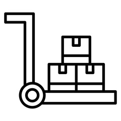 Hand Trolley Icon