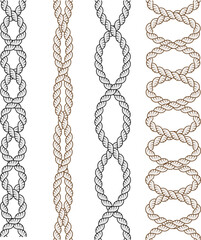 Free vector knotted rope jute