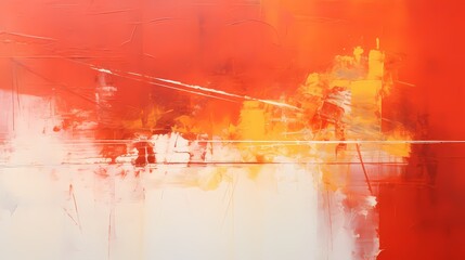 Vibrant single-color abstract composition in fiery red, evoking a sense of energy and passion in a dynamic visual display